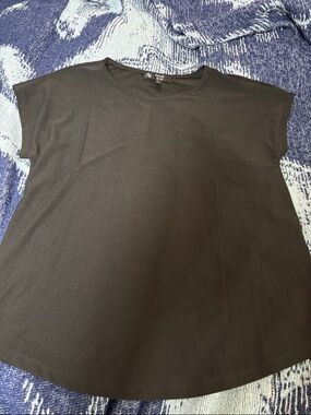 Ashley Blue Black Short Sleeve Crew Neck Tee